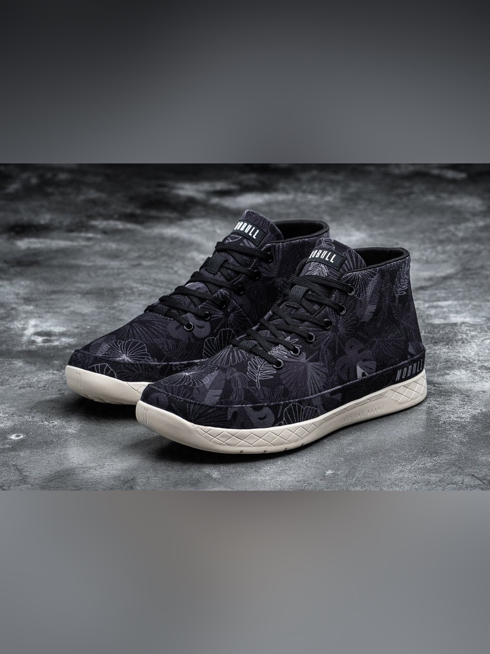 Nobull Black Oasis Canvas Mid Trainer Shoes Size Men’s 11 Women's 12.5